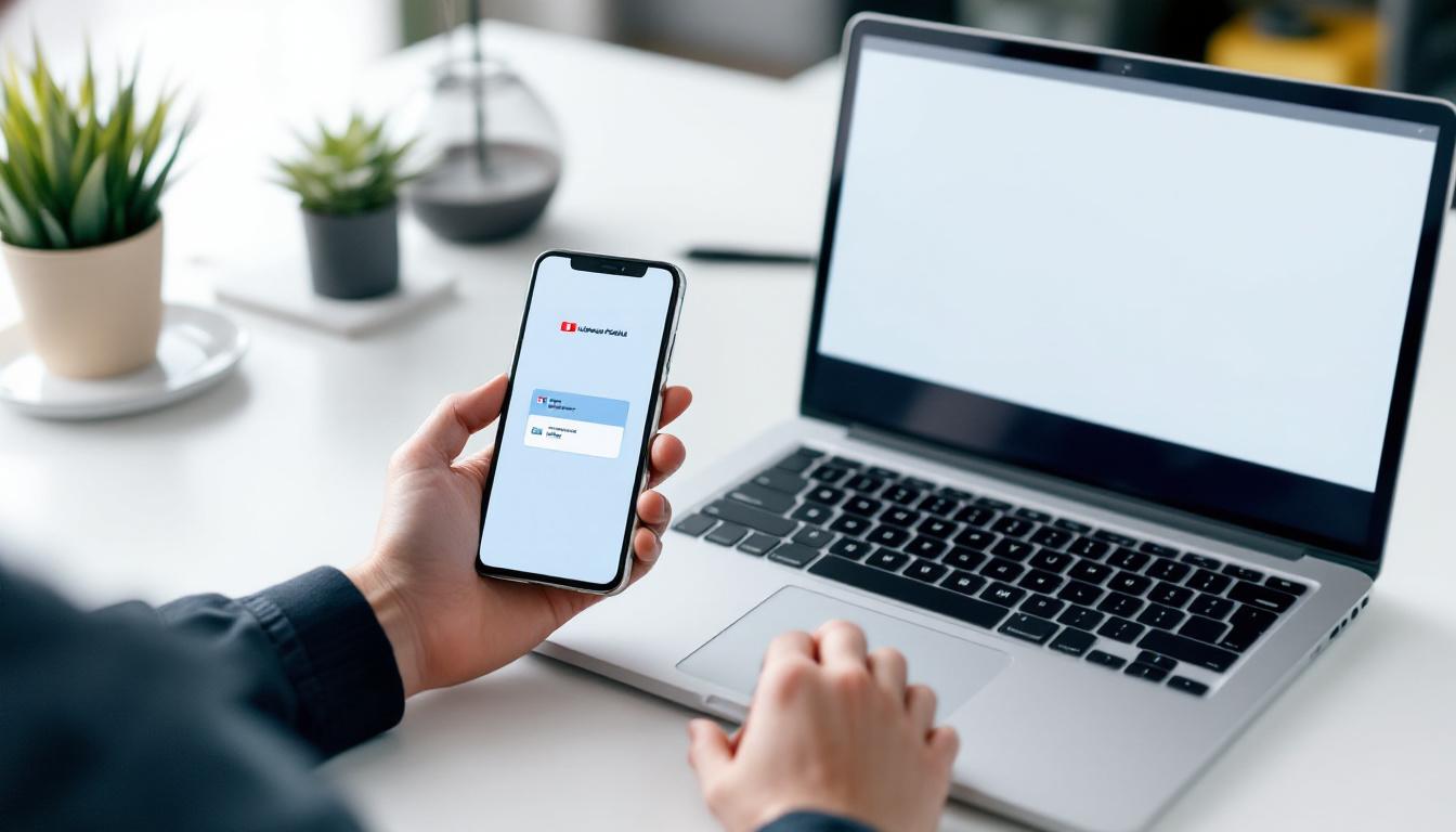 La banque postale identification sur mobile et ordinateur